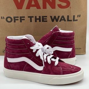 Sk8-Hi Classic Suede Ruby Red Vans